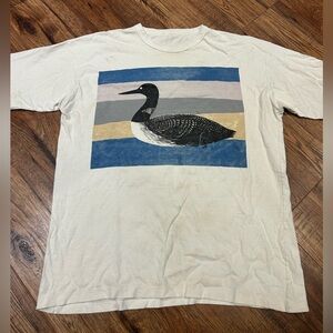 80’s Vintage Loon Outdoors Nature Print Graphic Tee
